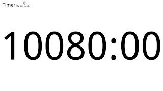 10080 Minute Countup Timer
