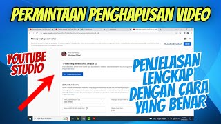 Permintaan Penghapusan Video Youtube apa Maksudnya !!!