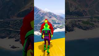 GTA 5 Epic Water Ragdolls | Spider-Man Jumps / Fails ep988. #shorts