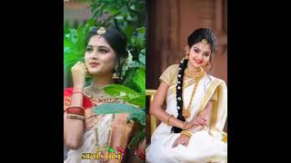 #hindavi patil #🆚# srushti ambavale#same colour saree#