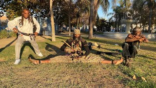 Three generations of martial arts at the iconic Ancestral Park, also known as Leimert Park!