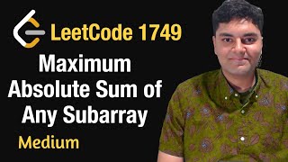Maximum Absolute Sum of Any Subarray - Leetcode 1749 - Python