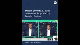 El ácido cruce entre Jorge Macri y Leandro Santoro; debate porteño