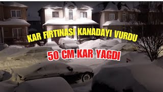 Evler Kar Altında Kaldı Pencereler Kapandı  #snowstorm #canada #vlog