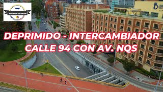 VOLANDO EN DRONE 4K - DEPRIMIDO INTERCANBIADOR CALLE 94 CON AVENIDA NQS