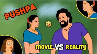 PUSHPA movie vs reality | #part 6 | 2d animation | funny spoof video | mv creation
