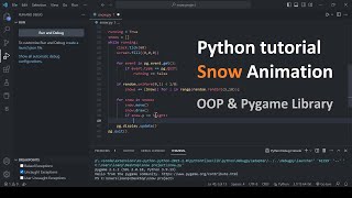 Python tutorial: How To Make A Snowfall Animation In 4 Minutes with Just 43 Lines of Code