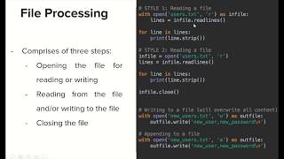 Module 6: File Handing | Sorting Algorithms in Python | Monash University