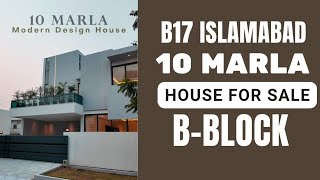 10 Marla Modern Designer House For Sale in Multi Garden B17 Islamabad!