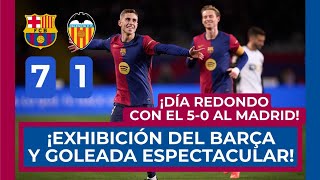 🔵⚽️ BARÇA 7 - VALENCIA 1 ⚽️🔴 ¡PARTIDAZO Y GOLEADA ESPECTACULAR! 🏆 Y MANITA AL MADRID EN LA SUPERCOPA