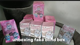 unboxing fake blind box | viral labubu and cry baby