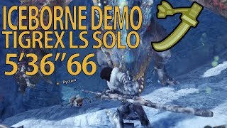 【MHW Iceborne】Beta - Tigrex Long Sword Solo 5'36\