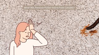 What removes pollen stains from carpet?