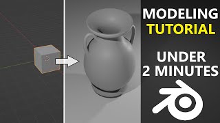 How to Create an AMPHORA in Blender under 2 Minutes