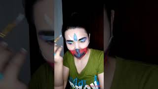 unicorn face paint eyes makeup tutorial #diymakeup #fashion #1000000000000 #short