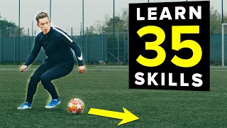 1 HOUR of tutorials | Learn 35 football skills