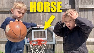 Mini Basketball Trick Shot HORSE | Colin Amazing