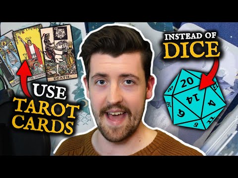 This TTRPG uses TAROT CARDS  instead of DICE 