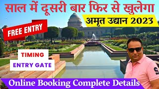 Mughal garden delhi 2023-Amrit udyan ticket booking/Mughal garden 2023 delhi tour rashtrapati bhavan