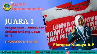 PENGUCAPAN PEMBUKAAN UUD 1945 oleh FIORENZA KANAYA A.P.