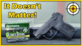 HUGE Difference!...NOT! Remington Ultimate Defense Compact Handgun .380 Ballistic Gel Test!