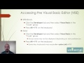 Lesson 1: Getting Excel Ready to Run Macros - Visual Basic for Applications Course