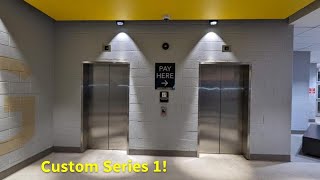 Otis CUSTOM Series 1 traction elevators at The Spiral Deck in Allentown PA