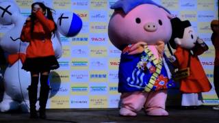 2014.11月3日 ゆるキャラGP セントレア あゆコロちゃんのPRステージ