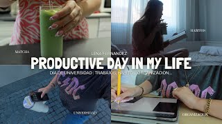 *productive * DAY IN MY LIFE | día de universidad, final de curso, trabajos, hábitos, organización..