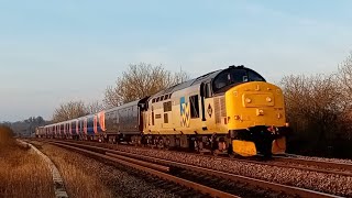 Class 37 901/ 510 through Mortimer \u0026 Midgeham