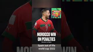 Morocco vs spain #shorts #fifa22 #footballshorts #fifaqatar2022 #morocco