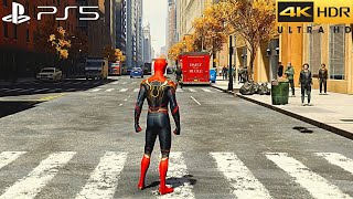 Spider-Man Remastered No Way Home Suit (PS5) 4K 60FPS HDR + Ray tracing Gameplay