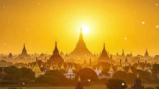 Soothing Golden Sunlight On Pagodas Calms Your Mind