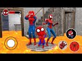 Playing as SpiderMan Family - Floor is Lava in Granny House