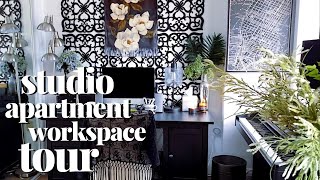 Studio Apartment Tour: Home Office Decor Details