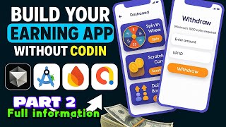 [ PART 2] Build Your Own Earning App Without Coding 🤑 | User + Admin Panel | Complete Guide 2025