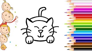 How to draw a cute Baby Kitten  Learn to Draw  Drawing step by step together #FunKeepArt #ToBiART