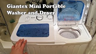 How to use Costway Giantex Mini Portable Washer and Dryer