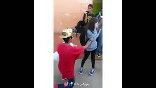 طالبة ثانوي و زميلها و قبلات و أحضان ساخنة داخل المدرسة