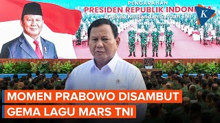 Mars TNI Menggema! Momen Prabowo Disambut Para Perwira Tinggi Saat Pengarahan di Istana