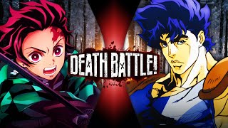 Tanjiro VS Jonathan Joestar (Demon Slayer VS JoJo's Bizarre Adventure) | DEATH B