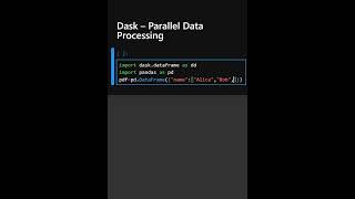 Dask – Parallel Data Processing