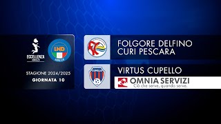 Eccellenza Abruzzo 10° giornata | Folgore Delfino Curi Pescara - Virtus Cupello (1-1)