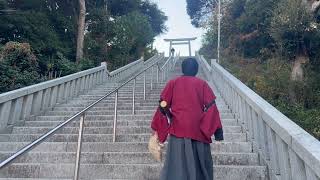 傘侍　umbrellazamurai in Oarai Isosaki Shrine Oarai Ibaraki Japan 茨城県　大洗町　磯前神社