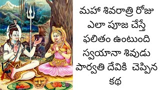 స్వయానా శివుడు పార్వతి దేవికి చెప్పిన కథ