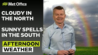 04/05/24 – Cloudy north, sunnier south – Afternoon Weather Forecast UK – Met Office Weather