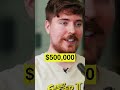 MrBeast on losing $500,000 #shorts