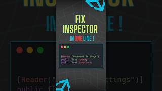 Fix Your Messy Unity Inspector in ONE Line! 🔥 #unitytips #gamedev