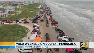 Wild weekend on Bolivar Peninsula