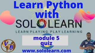 Sololearn Module quiz 5 Python Introduction